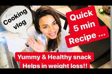 QUICK 5MIN RECIPE || My Healthy weight loss Snack || selfquarantine