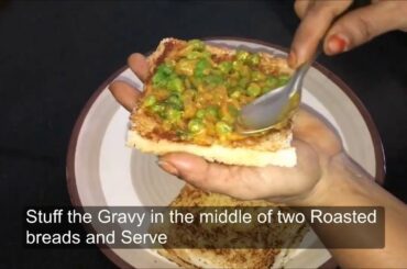 Stuffed Bread Sandwich Recipe - In Tamil