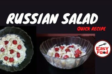 Easy Russian Salad Recipe | How to make simple and healthy Russian Salad | Easy Food