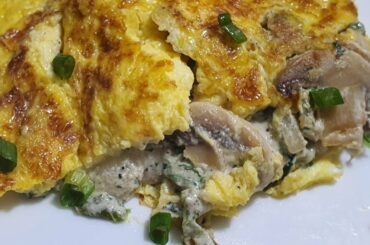 #Breakfast #Recipes Stuffed Mushroom Omelette l A Perfect Creamy Mushroom Omelette for Breakfast l