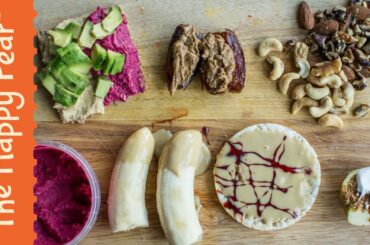 5 easy and healthy snacks  - simple, quick and healthy - vegan