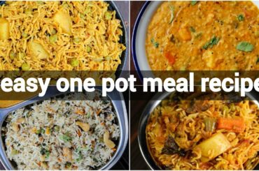4 one pot meal indian recipes | healthy instant recipes | quick indian recipes | one pot recipes