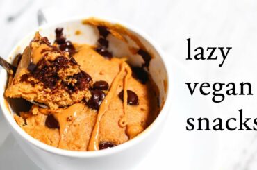 Lazy Vegan Snack Ideas (easy + healthy) 純素懶人簡易點心食譜，8 樣食材內搞定!