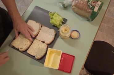 How to make an EGG & LETTUCE sandwich _ LOCKDOWN SNACKS