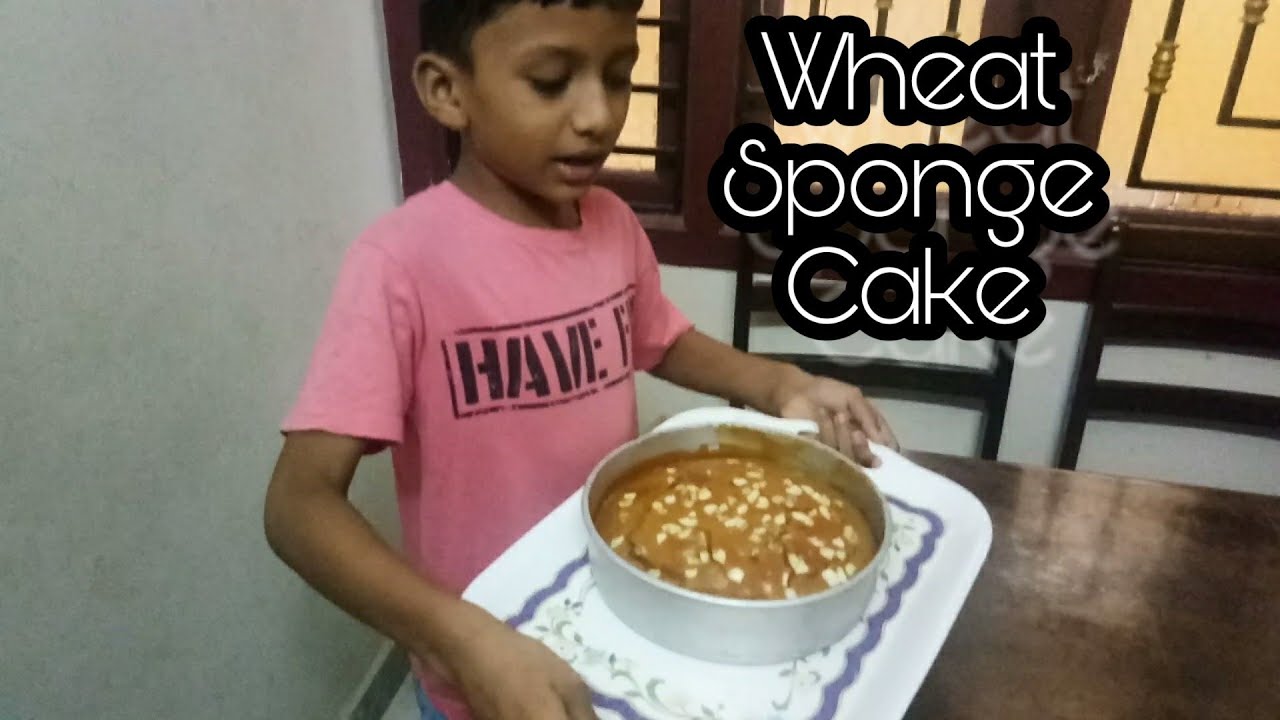 Wheat Sponge Cake – Healthy – Vegetarian Egg Less Wheat Sponge Cake - Healthy - Vegetarian Egg Less