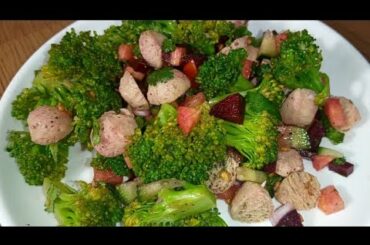 Broccoli salad Indian style recipe in Hindi | खून बढ़ाएं प्रोटीन से भरपूर ब्रॉकली सलाद रास्ता