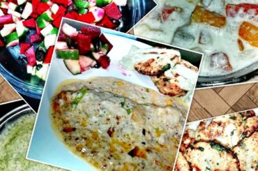 Best recipe for lunch (chicken creamy fillets, chicken kbab,salads)