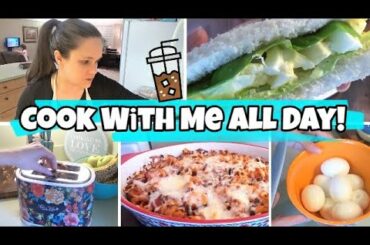 EATING AT HOME |  COOK WITH ME | FULL DAY OF MEALS