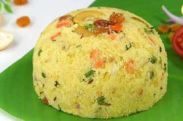 Upma Recipe | Rava Upma, Sooji Upma Recipe by Tiffin Box | Veg Upma, Easy & Healthy Breakfast Recipe