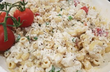 Vegan Mac and Cheese Tofu Scramble - NO OIL RECIPE!