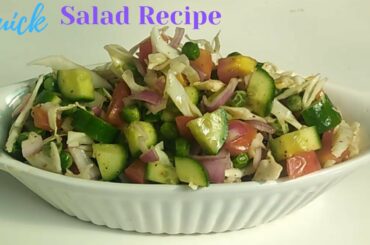 salad recipe by Mum's Kitchen Secrets | Salad with salad dressing |quick recipe | summer salad