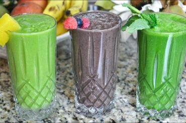 3 HEALTHY SMOOTHIE RECIPES