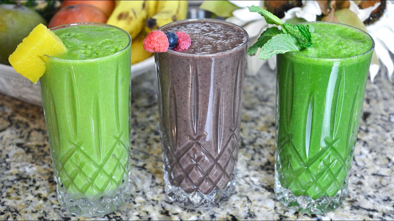3 HEALTHY SMOOTHIE RECIPES 3 HEALTHY SMOOTHIE RECIPES
