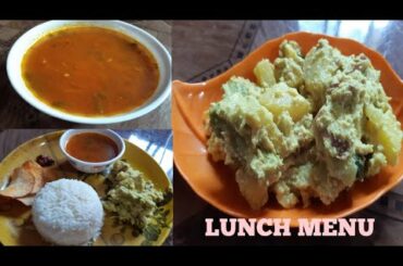 LUNCH MENU - TOMATO RASAM - TOMATO SAARU - VEGETABLE AVIYAL - Easy and healthy lunch .,