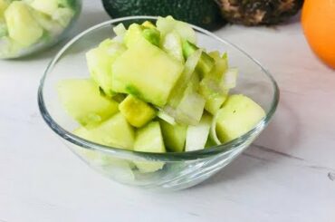 Pineapple, Avocado and Onion Salad 🍍🥑 / Raw food recipes / raw vegan / vegan 🌱