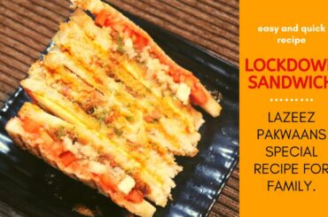 LOCKDOWN SANDWICH ~HEALTHY JAMBO SANDWICH ~ONE SANDWICH ENOUGH FOR 4 PEOPLE MUST TRY IT~STREET FOOD