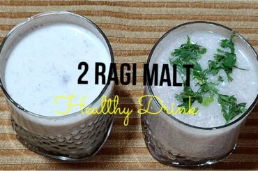 2 Ragi Malt Recipes | Healthy Ragi Java Recipe | 2 Healthy Ragi Ambali | Ragi Porridge