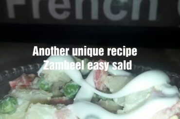Zambeel easy salad#simple and unique salad, healthy food and delicious diet
