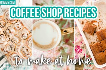 COFFEE SHOP RECIPES AT HOME | Latte, Cinnamon Roll + Banana Bread