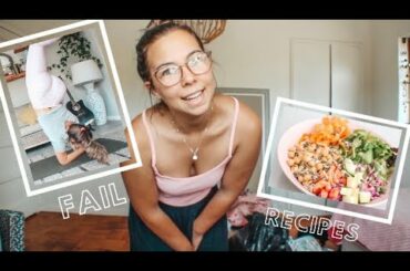 Week Of Quarantine - vlog / healthy recipes and yoga fails! / Cape Town, South Africa.