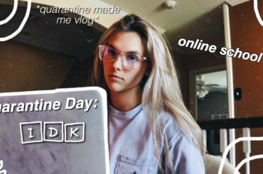 Day in the Life of Online School (routine, healthy recipes, quarantine, singing)