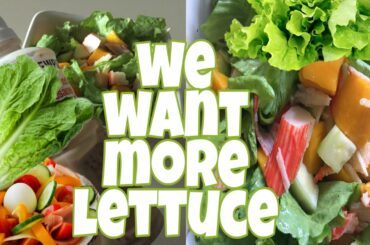 LETTUCE SALAD With MANGO CUCUMBER CRAB MEAT(HEALTHY) DIET SALAD /VLOG#58