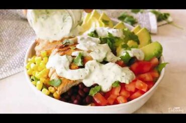 Southwestern Chicken Salad with Creamy Cilantro Dressing