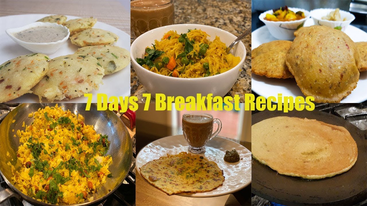 7 Breakfast For 7 Days During Lockdown|| 7 Days/Week Breakfast recipes || Simple & Easy Recipes 7 Breakfast For 7 Days During Lockdown|| 7 Days/Week Breakfast recipes || Simple & Easy Recipes