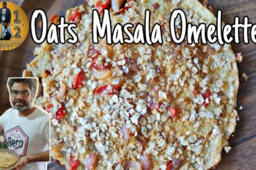 Oats Masala Omelette   | easy 5min. Recipe | Healthy food  | Tasty  egg dish