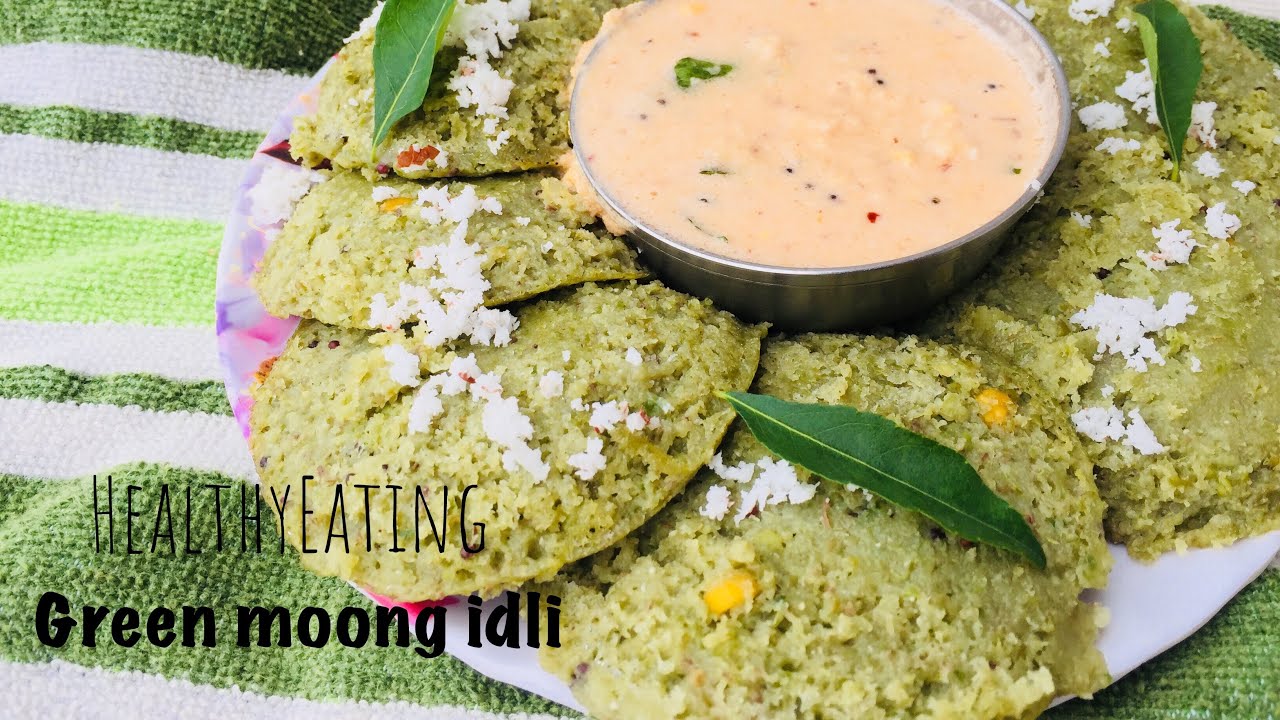 Healthy breakfast recipe|| green moong dal idli|| no fermentation idli recipe Healthy breakfast recipe|| green moong dal idli|| no fermentation idli recipe