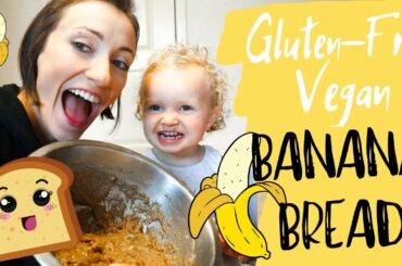 Family Cooking HEALTHY BANANA BREAD! (Vegan & Gluten Free)