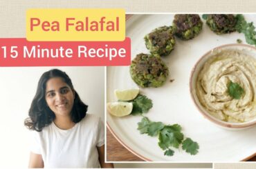 Easy Recipe | Pea Falafal & Hummus | Healthy Indian Diet Recipe | Quarantine Recipe in  15 min|
