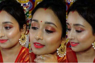 EASY STEP BY STEP INDIAN FUNCTION/PARTY MAKEUP/Indian WEDDING GUEST MAKEUP Full Coverage Long Last