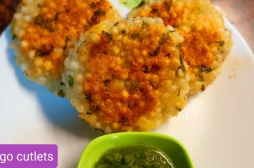Sago cutlets for kids | Sabudana Recipe | School Lunch Ideas | Vrat Recipe | Tiffin Triangle