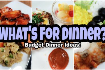 What's For Dinner? | Real Life Meal Ideas | Budget Friendly Meals