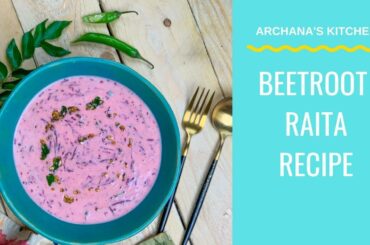 Beetroot Raita Recipe - Healthy Recipes by Archana's Kitchen