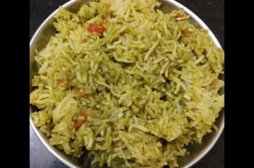 Coriander Rice Recipe / Kothamalli Sadam / Healthy Lunch Box Recipes / Simple Variety Rice in Tamil