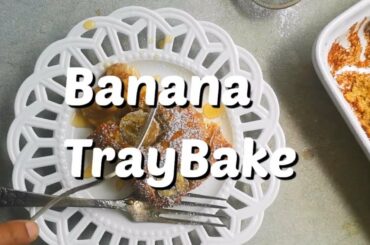 Banana Bread Healthy Traybake /Healthynidhi/Glutenfree,/ Delicious/Quarantine Cooking