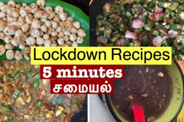5 super food  recipe  during lockdown  | quick , easy  & healthy recipes in Tamil | #mahabepositive