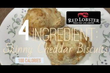 EASY 4 INGREDIENT LOW-CALORIE "RED LOBSTER 红龙虾" CHEDDAR BISCUITS!! 低卡路里奶酪饼