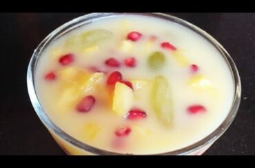 Fruit custard recipe/Healthy dessert recipe