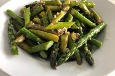 Lemon Garlic Asparagus Recipe | Easy Healthy Food during Self Isolation