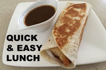 2 minute Lunch Idea - Aloo Samosa Frankie -  Quick & Easy Lunch Idea While Quarantine at Home