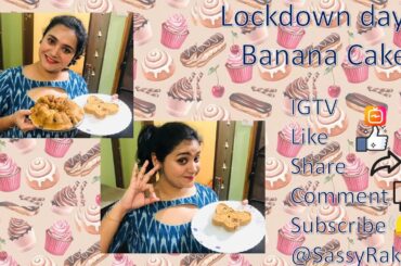 Lockdown Day 3: Healthy Banana Cake