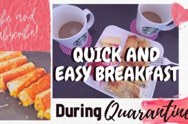 Quick and Easy delicious breakfast while on Quarantine!