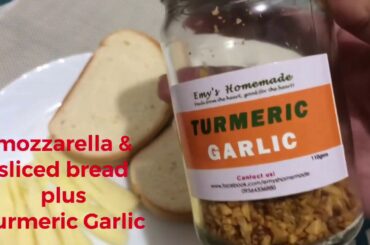 Grilled Mozzarella Sandwich with Turmeric Garlic