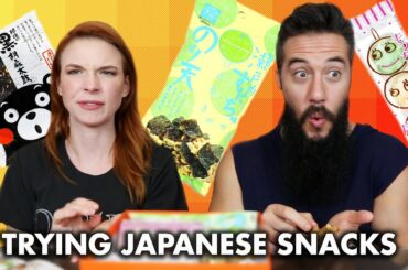 TRYING JAPANESE SNACKS!! w/ Maxnosleeves