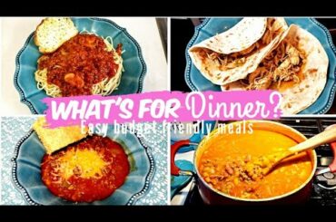 😋🍴WHAT'S FOR DINNER| EASY BUDGET FRIENDLY RECIPES | EASY BUDGET FRIENDLY MEAL IDEAS