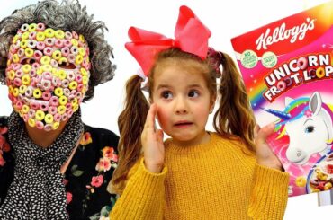 Ruby teaches granny to eat healthy food and exercise