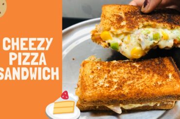 Pizza sandwich in quick and easy steps || evening snacks recipe for kids